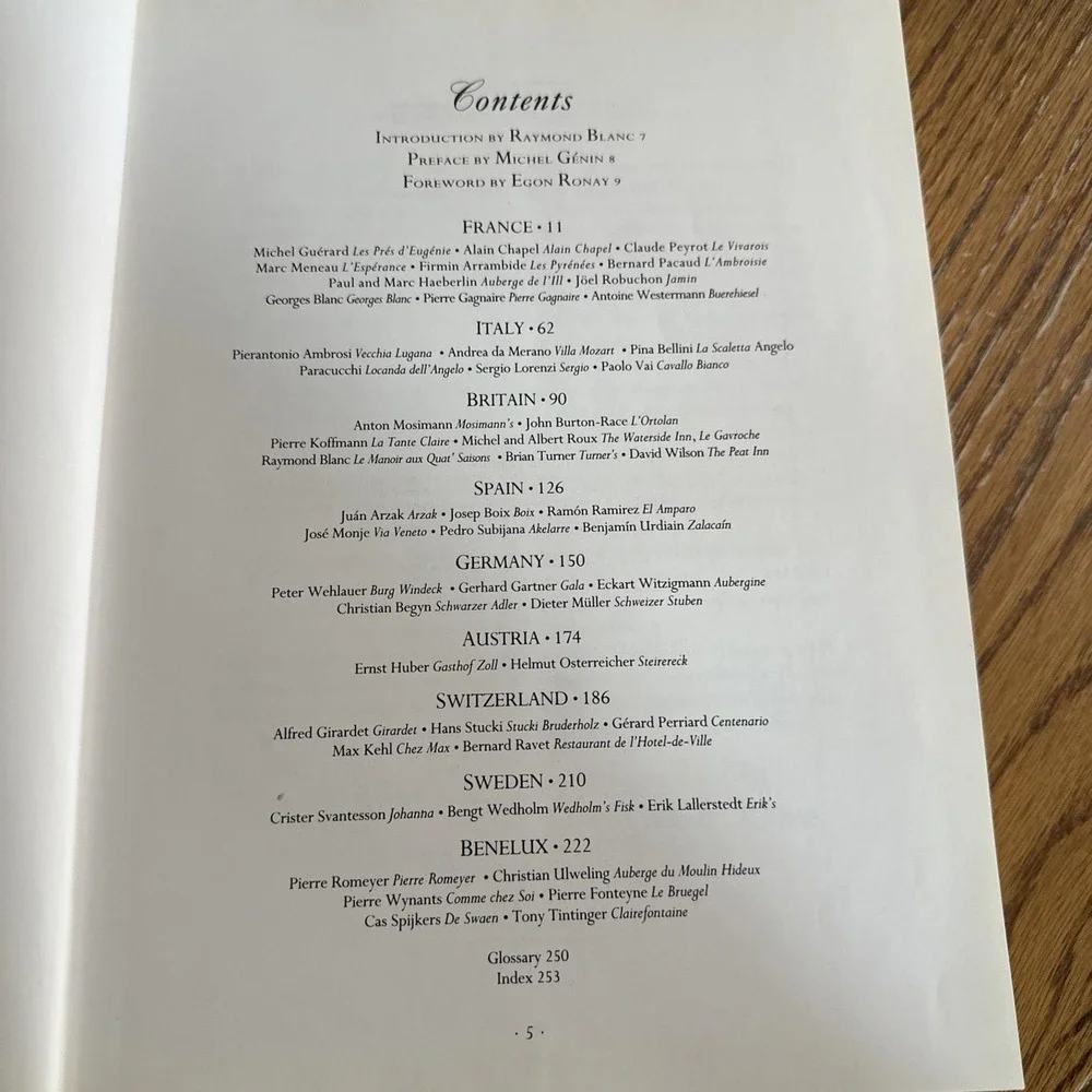 Master Chefs of Europe Cookbook Recipes Europe's Greatest Chefs Signed Vintage‎